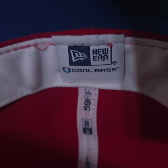 Kansas City Official On-Field Ball Hat Cap MLB New Era 59/50 fitted size 7 1/4 - Picture 3 of 9